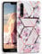 Imikoko for Huawei P20 Pro Case, P20pro Floral Phone Cover Glitter Rose Gold Striped Clear Bumper Design Soft Shockproof Case for Huawei P20 Pro (6.1 inch) 2018 Release - White Flower