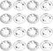 Othmro 50 Stück 20 × 40 mm Innenzahn-Starlock-Unterlegscheiben, Edelstahl-Sicherungsscheiben, Push-On-Speed-Clips, Feststellscheibe, Schnellverschluss-Unterlegscheiben für Maschinenausrüstung, Grau