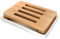 Lofekea Porte-Savon en céramique Porte-Savon en Bambou pour Salle de Bain et Douche boîte de Savon de Drainage à Double Couche