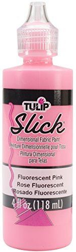 Tulip Dimensional Fabric Paint 4 oz - Pintura fluorescente rosa