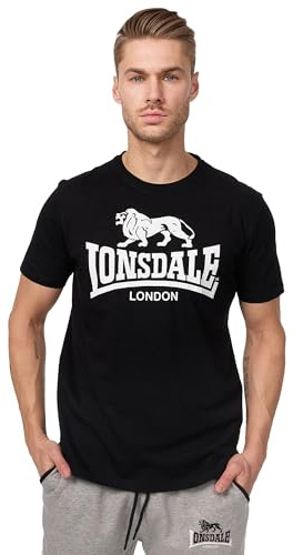 Lonsdale London Logo Männer T-Shirt schwarz Streetwear
