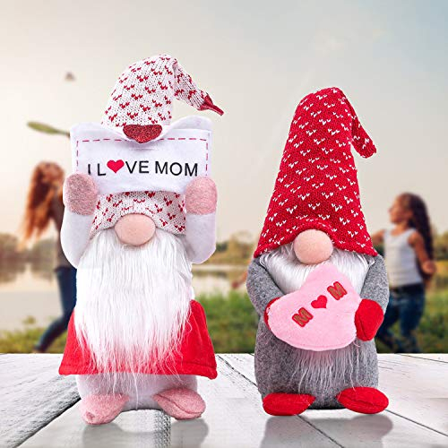 SUHUA Muttertag Deko Wichtel Festliche Geschenke Deko Plüschpuppen Handgemachte GNOME Tischdekoration Basteln Wichtel Deko Familie Festliche Geschenk zum Geburtstag für Mama