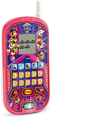 VTech – Pat Patrouille Le Film - Le Smartphone Éducatif Rose, Jouet Interactif – 3/7 Ans - Version FR 539365