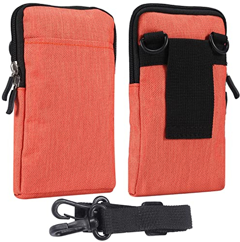 Universal Umhängetasche Handy, Handytasche Gürteltasche Herren, 7.2 Vertikal Gürteltaschen Hüfttasche Bauchtasche Herren Damen Schultertasche Umhängetasche Crossbody Handytasche Geldbörse Brieftasche