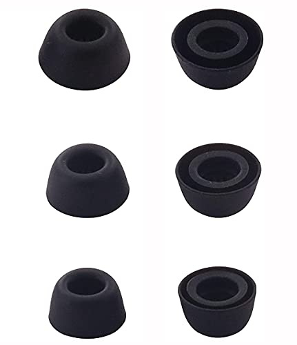 ALXCD Ohrstöpsel kompatibel mit Jabra Elite 85t Ohrstöpseln, S/M/L, 3 Größen, 3 Paar, weiche Silikon-Ersatz-Ohrstöpsel, kompatibel mit Jabra Elite 85t, 3 Paar, SML Schwarz