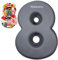 Honnesserry Number Cake Tins Silicone Moulds Baking Mold Pan Tin Numbers Shape 8 Large Mould for Birthday and Wedding Anniversary