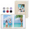 Vienrose Fotoalben Klein 10x15 Fotos 2 Pack Leinen Cover mit Frontfenster, Einsteckalbum 26 Seiten mit 52 Fotos, Aufbewahrung von Kunstwerken oder Postkarten