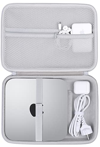 co2CREA Hart Reise Schutz Hülle Etui Tasche für Apple Mac Mini M2 chip/Mac Mini M2 Pro/Mac Mini/Mac Mini M1 Desktop PC Computer,Nur Tasche