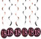 AIBAOBAO 12 Stück 18. Geburtstag deko für Geburtstag Decoration, Hängedeko Deckenhänger Spiral Girlanden, Roségold Hängende Strudel Bunt für Jubiläum Party Feier, Girls Boys Children's Birthday Party