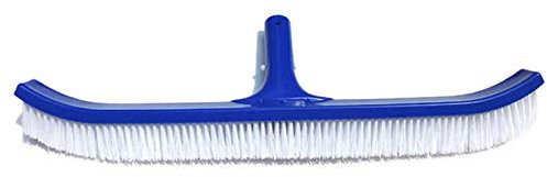 Qwertfeet Cepillo de Piscina Azul de 18 Pulgadas Manejar Cepillo Limpio Cepillo de Pared de Piscina Herramientas de Limpieza de NatacióN Equipo de Limpieza