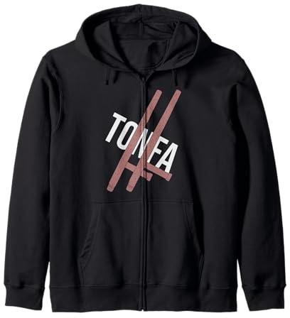 Tonfa - Tong Fa Pair - Okinawan Fighting Zip Hoodie