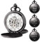 TREEWETO Personalisiert Graviert Taschenuhr Für Herren Groomsman Bester Mann Taschenuhren Quarz Fobwatch Bräutigam Geschenke Für Hochzeit Trauzeuge