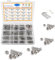 newlng M3 M4 M5 M6 Schrauben Set Schrauben und Muttern Set Rund-Knopfkopf Linsenkopf Innensechskant Schrauben mit Schraubenschlüssel 325pcs