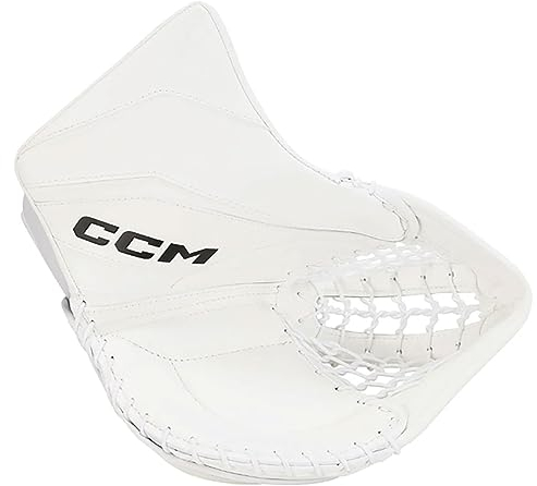 CCM EFLEX 6.5 Eishockey Torwarthandschuh Catcher, Junior (Weiß/Weiß/Weiß/Weiß, Regulär)