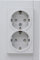 Kopp Athenis 940234082 Prise avec double protection anti-contact 16 A, 250 V ~ IP20 Gris Surface mate