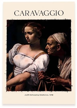 Nacnic Poster Judith enthauptet HolofenesDekorative Bilder für Ihr Wohnzimmer, Schlafzimmer, Zuhause. Wandkunst-Drucke. Ästhethetische Wandabdrücke, die von Caravaggio A3 inspiriert sind