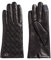 Calvin Klein Damen Handschuhe Leder Re-Lock EMB/DEB Leather Gloves M-L Schwarz