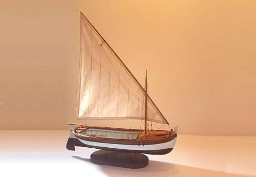 MARISSTELLA Ltd Art. 906 - Dalamtian Gajeta (Adria-Boot) Modellbau Modellbausatz - Maßstab 1:14 - Montagekasten aus Holz und Metall zum Montieren