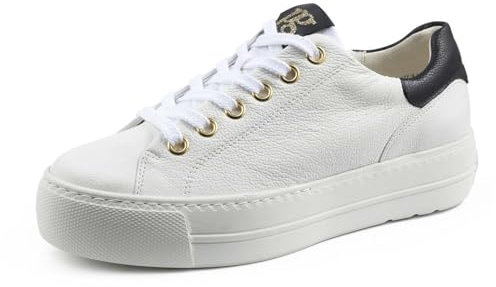 Paul Green Damen, Frauen Low-Top Sneaker,Laufschuhe,schnürschuhe,schnürer,Plateausohle,Halbschuhe,straßenschuhe,Weiß (JA),38 EU / 5 UK