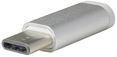 Adapter Micro USB kompatibel mit AGM Pad P1, USB-C auf Micro USB, Silber