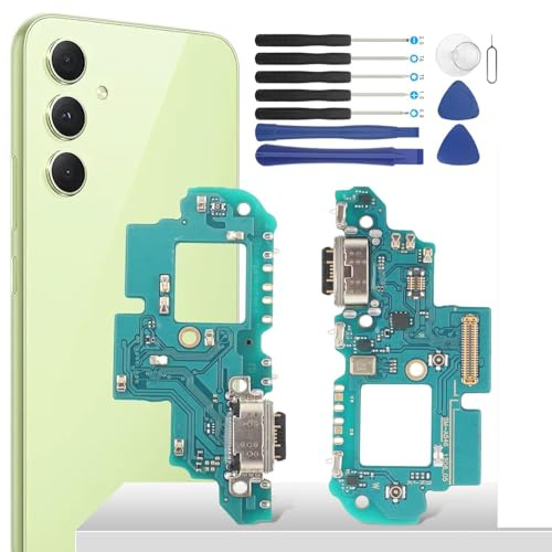 YHX-OU 6.4'' Ladebuchse Für Samsung Galaxy A54 5G SM-A546B SM-A5460 Dock Connector Port Charger LadePort Mikrofon Audio Jack Flex Kabel + Installationswerkzeug