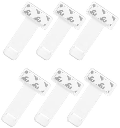 BDEPSTR 6 pcs Porta Biglietti di parcheggio, Porta Parabrezza per Biglietto di parcheggio, Auto Porta Biglietti Trasparente, Clip del Supporto del Permesso