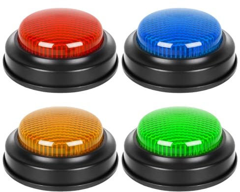 8 Pieces Answer Buzzers pour Enseigner avec Salle De Classe - Buzzer pour Jeux De Questions | Accessoires De Jeu Télévisé | Buzzer Sonore pour Les Jeux en Classe Et À La Maison, Multicolore