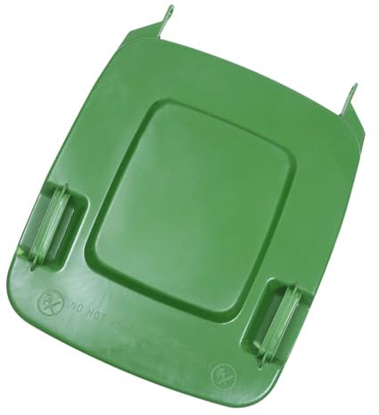 Hoement 240l Plastic Garbage Can Lid Replacement, Sanitation Waste Bin Cover for Outdoor Wheelie Bin, Sturdy Trash Can Lid Accessory