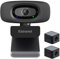 Estranst Webcam HD 2K con copertura privacy e microfono a cancellazione del rumore, webcam USB esterna per PC, laptop, Mac, monitor desktop, include 2 organizer per cavi