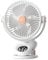 PKBD 3-In-1 Desk Fan Mini Usb Table Fan Clip On Travel Fans, 5-Speed Ultra-Quiet Operation, Built-In Led Light & Display, Usb-Powered Portable Cooling for Office, Bedroom, Travel