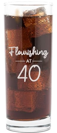 Bicchiere highball con incisione personalizzata Age, regalo di compleanno per figlia, sorella, regalo per mamma zia, bicchieri per occasioni speciali, pietra miliare di età 18, 21, 30, 40, 50 anni