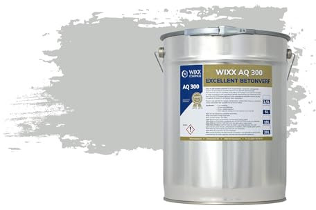 Wixx AQ 300 Excellent Betonfarbe - 2,5L - RAL 7035 | Hellgrau