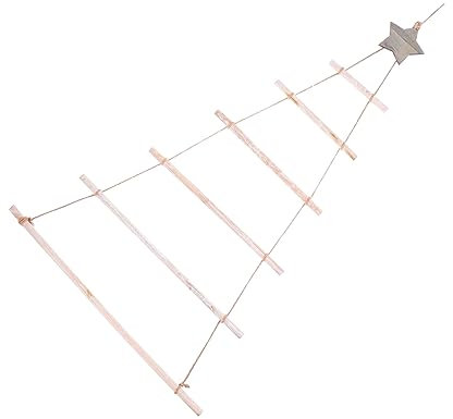 Vaguelly Branch Hanging Tree Weihnachtsbaum Ornament Stern Und Seil Rustikale Wanddekoration Für Weihnachten Und Festliche Anlässe