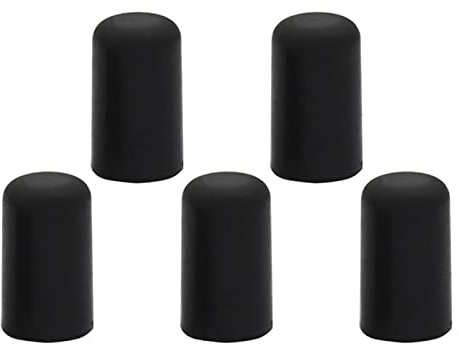 5pcs Tragbares Schwarzes Cello Gummi Endpin Tipp Protektor Musical Instrumente Accessoire, Langlebig, Farbenfroh, Leicht zu Tragen, für Glattes Cellospiel