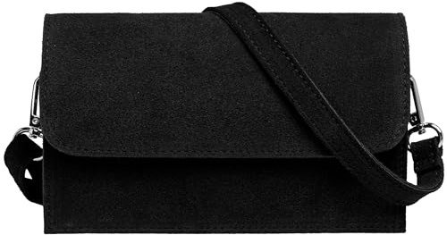 Caspar Wildleder Umhängetasche Dirndltasche kleine Trachtentasche Damen Handtasche aus Leder für Dirndl - PREMIUM LINE - Modell No.846 - Made in Italy
