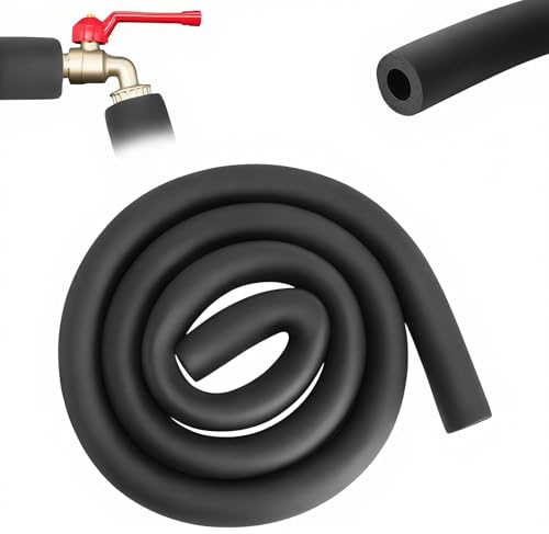 KQDRAVINE Isolation Tuyau Mousse Ø16mm – Manchon Isolant 9mm Épaisseur 1,8m, Isolant Caoutchouc pour Tuyau de Chauffage et Canalisation d’Eau, Isolation Thermique et Antigel