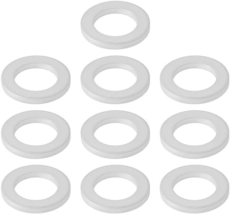 EMSea 10 Juntas de Sellado de Aluminio de 12,2 X 20 X 2 Mm Adecuadas para Tornillos de Drenaje de Aceite de Automóviles.