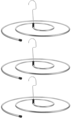 Edelstahl-Kleidungsstück verbessert den Luftstrom, tragbare, runde Basis, ideal für kleine Räume, stabile Konstruktion, platzsparender Spiralen-Wäscheständer