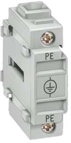 Siemens 3LD9200-2B Neutral Conductor/Pe Terminal, Through-Type, for Front Mounting, up to 16A, Accessories For 3LD2 Main Control And Emergency-Stop Switches, White