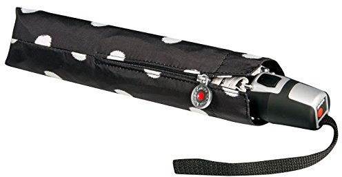 Knirps T2 Duomatic Regenschirm, one size, dot art black, Länge ca. 28 cm, Durchmesser ca. 5 cm