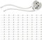 ledscom.de 100 Stück GU5.3/G4 Fassung, Keramik, weiß, 12V AC, max. 25W