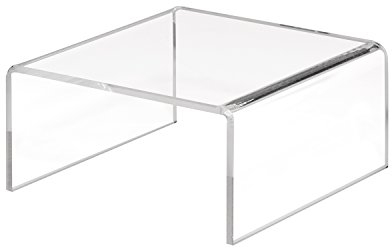 Zeigis Dekobrücke 100x50x100mm aus transparentem Acrylglas/PMMA/U-Ständer