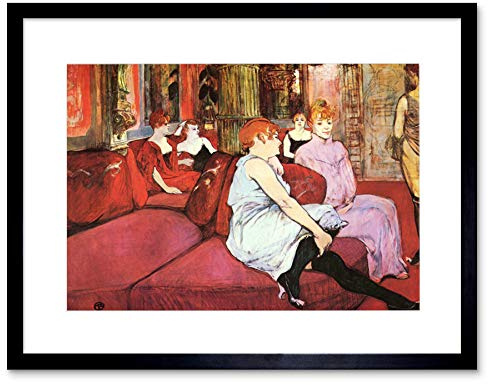 Wee Blue Coo Painting Toulouse-lautrec Moulin Rouge Framed Wall Art Print