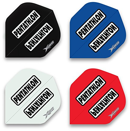 Pentathlon Unisex-Adult X180 10 Sets / 30 Stck Flight HD 180, Schwarz/Rot/WeiB/Blau, Klassisch