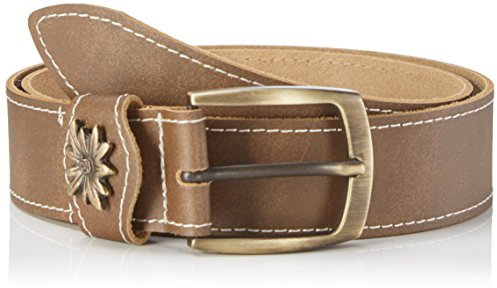 Werner Trachten Unisex Gürtel Trachtengürtel, Braun (Mittelbraun Rl 555), 130