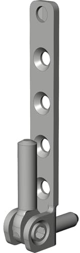 WINKHAUS Ecklager ELV.6-3-16.SL, symmetrisch, 100 kg, silber