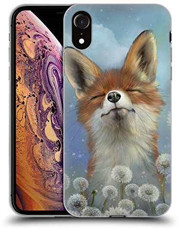 Head Case Designs Offizielle Ash Evans Dandelion Fox Tiere Soft Gel Handyhülle Hülle kompatibel mit Apple iPhone XR