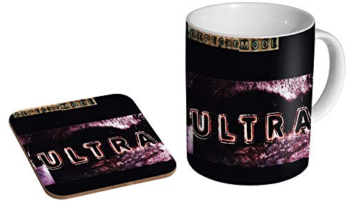 Depeche Mode Ultra Keramik Kaffeetasse + Untersetzer Geschenk-Set