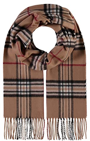 FRAAS Cashmink Schal 30 x 180 cm - Weicher als Kaschmir - Made in Germany - Schal kariert für Herren - Perfekt für Herbst und Winter Rabbit