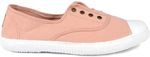 victoria 106623, 1915 Inglesa Tintada DREC, Lona Zapatilla elástico, Unisex Adulto, Rosa Ballet, 42 EU